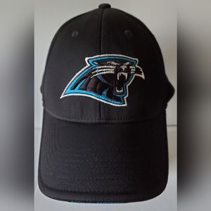 NFL Team Apparel Carolina Panthers Black Embroidered Logo Baseball Cap/Hat